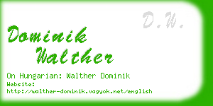 dominik walther business card